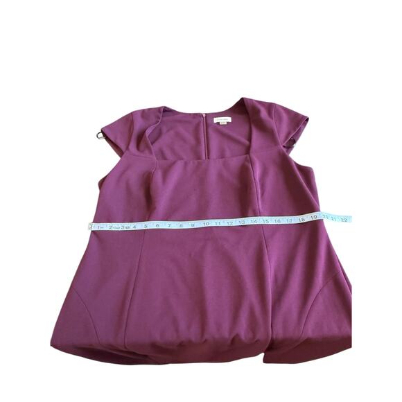 Calvin Klein Dress Women's Burgundy Plus Sheath Office Work Career Size 14W - Picture 10 of 11
